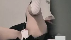 Naughty Teen Is Masturbating Her Tender Pussy Up Skirt