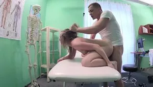 A Girl Has Her Hot Mouth And Young Cunt Used By Her Doctor.