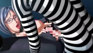 Busty Fictional Hottie In Latex Outfit Frees Her Big Boobs