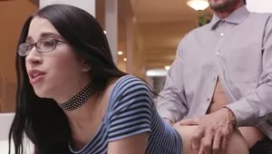 Teen Alex Coal Dominated By A Big Cock